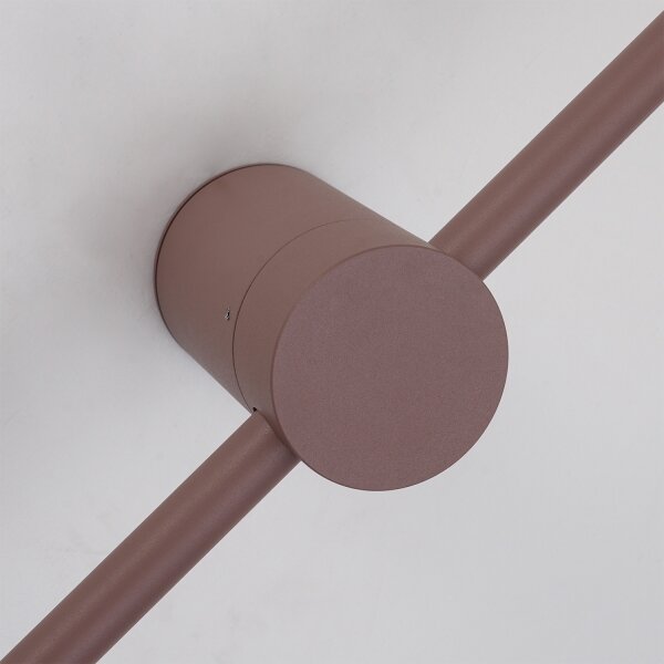Brilagi - Applique da esterno AURA LED/12W/230V 3000K IP54 65 cm marrone CRI 90