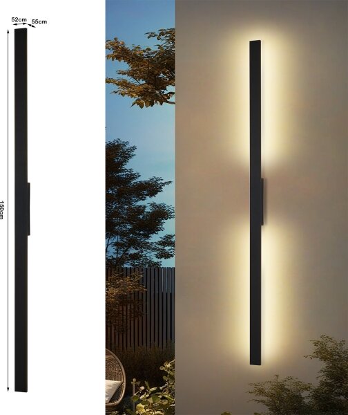 Brilagi - applique LED da esterno LUNA LED/30W/230V 3000K IP65 150 cm nero CRI 90