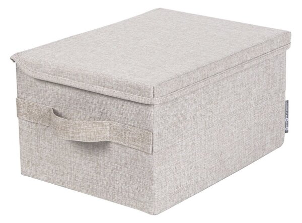 Scatola con coperchio beige in tessuto 35x26x19 cm Soft Storage – Bigso