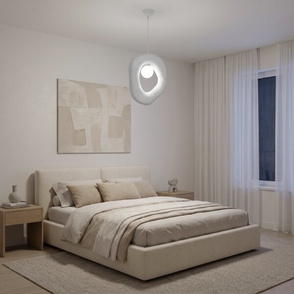 Brilagi - Lampada a sospensione con cavo WABI SABI 1xG9/8W/230V bianca