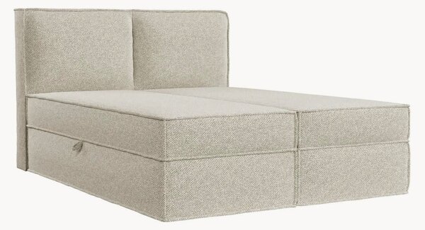 Letto boxspring fatto a mano con contenitore Bergen, H3