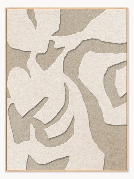 Arte da parete acustica Soft Embrace con cornice in legno