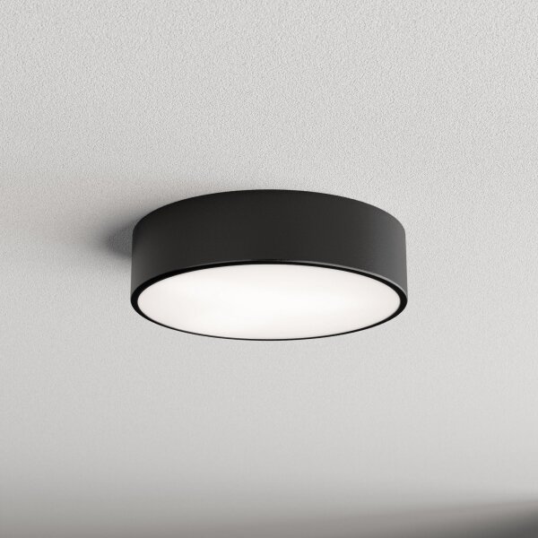 Plafoniera CLEO 2xE27/24W/230V d. 30 cm nero