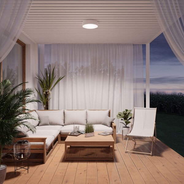 Brilagi - Plafoniera LED RGBW dimmerabile per bagno CLARE 3xE27/9W/230V IP54 Wi-Fi bianca