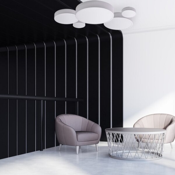 Brilagi - Plafoniera da soffitto LED RGBW dimmerabile CLARE 1xE27/9W/230V Wi-Fi, bianca