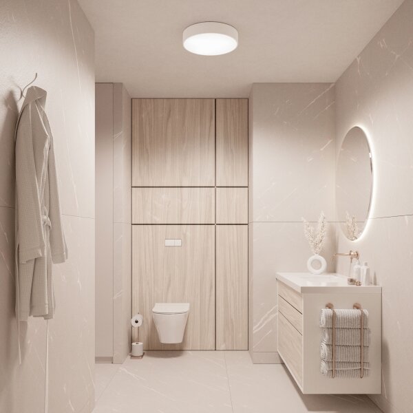 Brilagi - CLARE plafoniera da bagno dimmerabile LED RGBW 2xE27/9W/230V IP54 Wi-Fi bianca