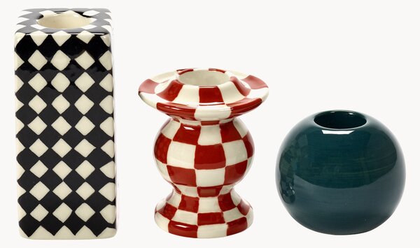 Set di 3 candelabri in gres fatti a mano Les Objets Mouleversants