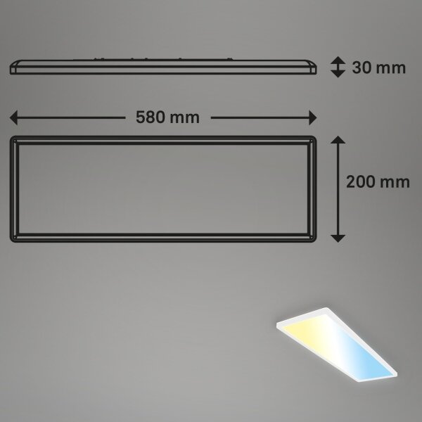 Briloner 7403-016 - Luce LED dimmerabile SLIM LED/23W/230V 2700-6500K + +TC