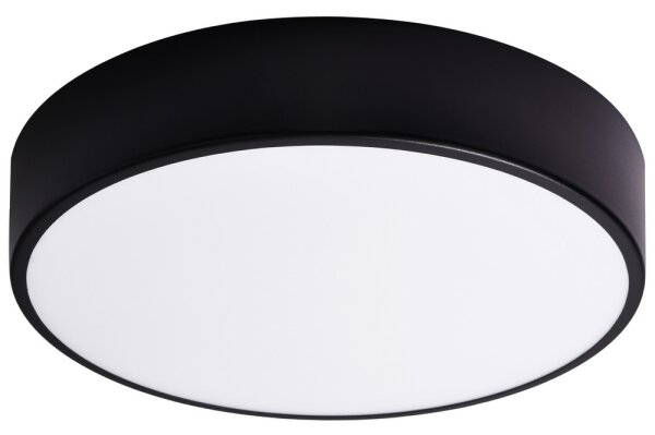 Plafoniera bagno CLEO 3xE27/24W/230V d. 40 cm nero IP54
