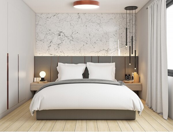 Plafoniera da soffitto con sensore CLEO 5xE27/24W/230V, diametro 60 cm, finitura in rame