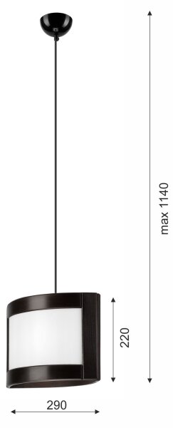 Lampadario a sospensione con filo ELODIE 1xE27/60W/230V