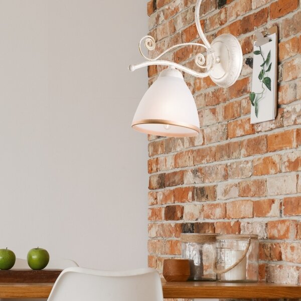 Brilagi - Lampada da parete LED ANTICO 1xE27/60W/230V 3000K bianco patinato