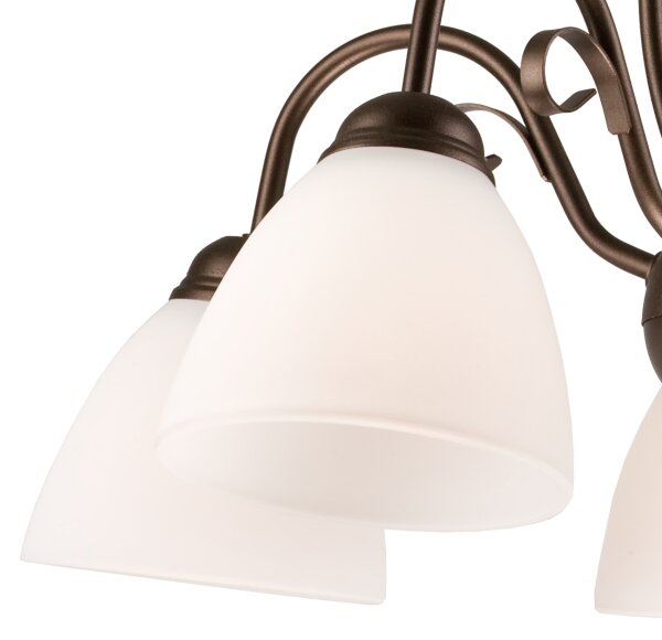 Lampadario a sospensione con catena ADELLE 5xE27/60W/230V