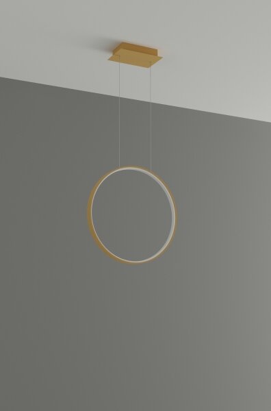Thoro TH.221 - Lampadario LED a sospensione con filo RIO LED/30W/230V CRI95 4000K diametro 55 cm oro