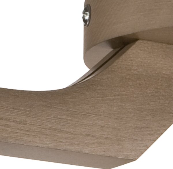 Lampadario a soffitto ADRIANO 3xE27/60W/230V faggio