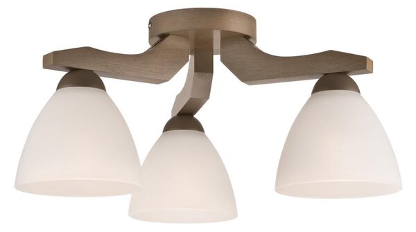 Lampadario a soffitto ADRIANO 3xE27/60W/230V faggio