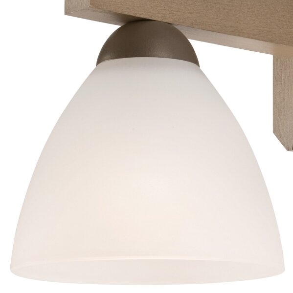Lampadario a soffitto ADRIANO 3xE27/60W/230V faggio