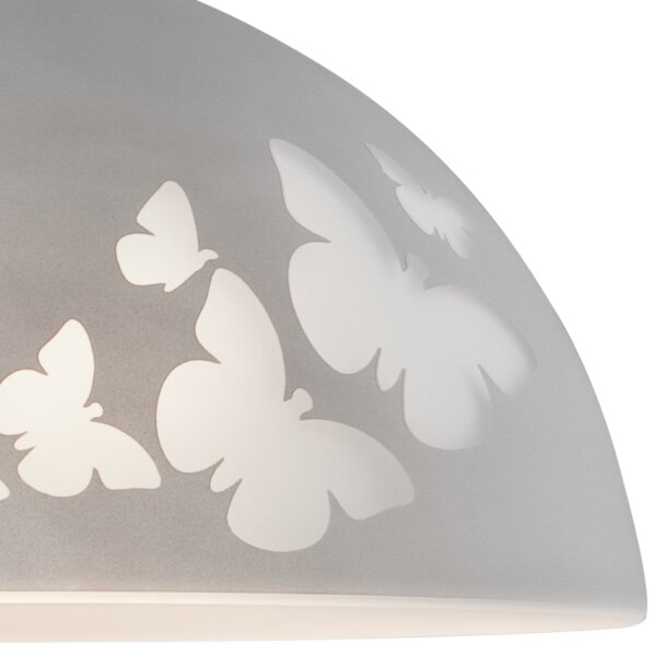 Lampadario a sospensione con filo 1xE27/60W/230V farfalle