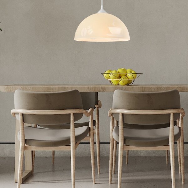 Lampadario a sospensione con filo 1xE27/60W/230V caffè