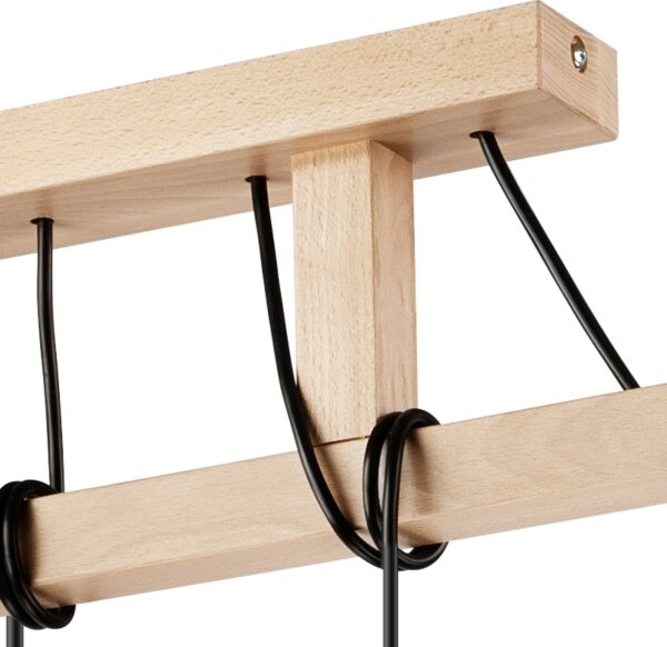 Lampadario a sospensione LEON 5xE27/60W/230V su cavo