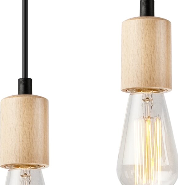Lampadario a sospensione LEON 5xE27/60W/230V su cavo