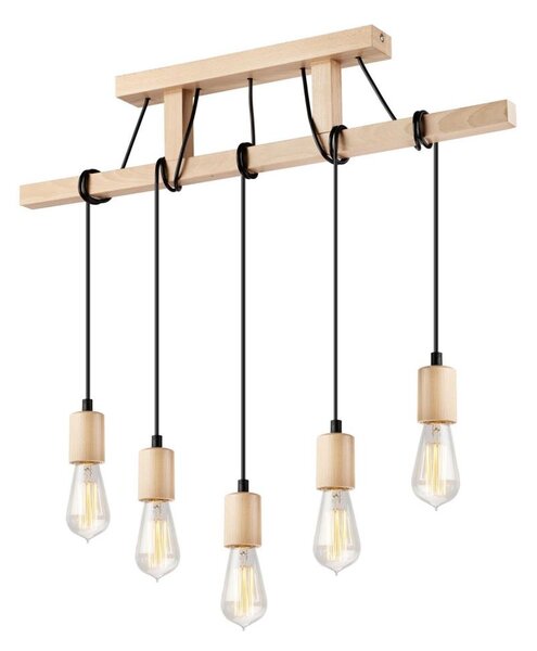 Lampadario a sospensione LEON 5xE27/60W/230V su cavo