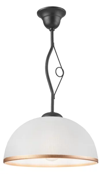 Lampadario a sospensione con supporto rigido RETRO 1xE27/60W/230V antracite