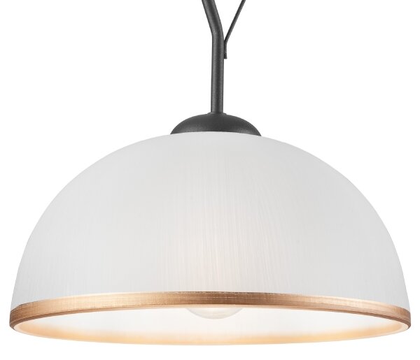 Lampadario a sospensione con supporto rigido RETRO 1xE27/60W/230V antracite