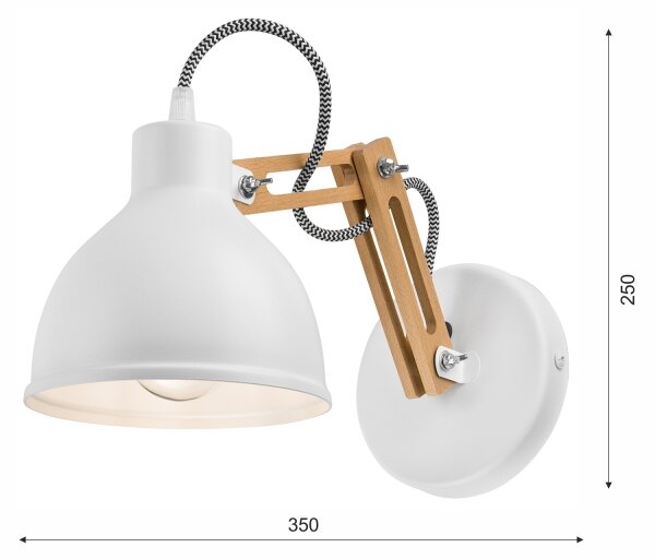 Lampada da parete MARCELLO 1xE27/60W/230V