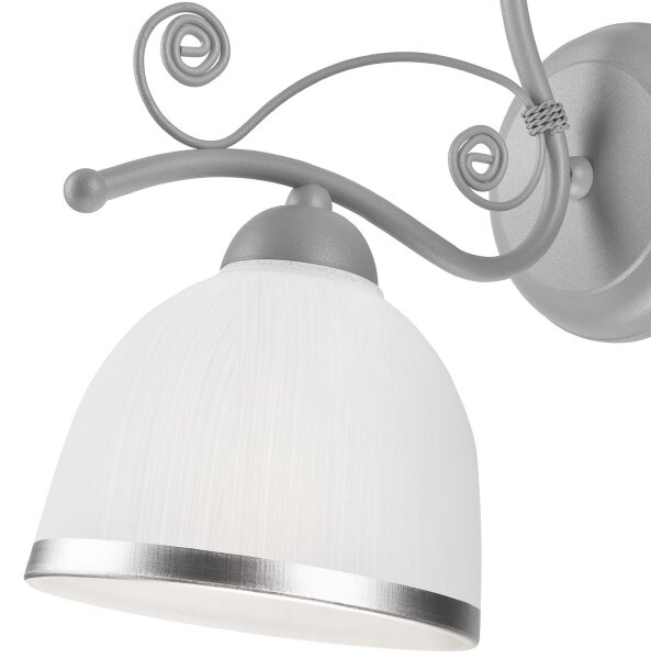 Applique RETRO II 1xE27/60W/230V argento