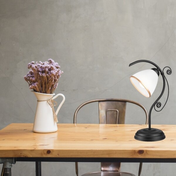 Lampada da tavolo RETRO II 1xE27/60W/230V nero