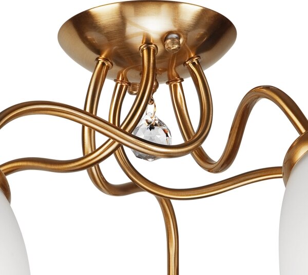 Lampadario a plafone MIRANDA 1xE27/60W/230V oro