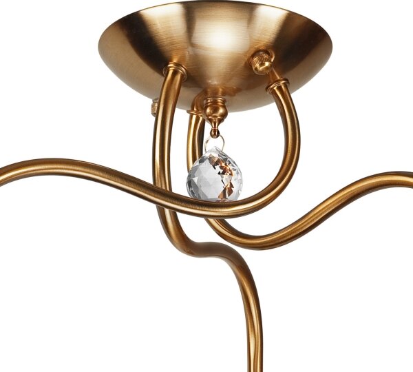 Lampadario da parete MIRANDA 3xE27/60W/230V oro