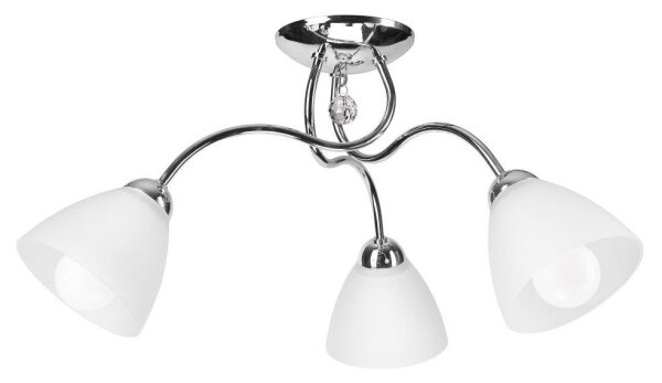 Lampadario a plafone MIRANDA 3xE27/60W/230V cromo lucido