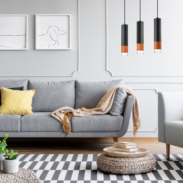 Lampadario a sospensione con filo AURELIA 3xGU10/10W/230V
