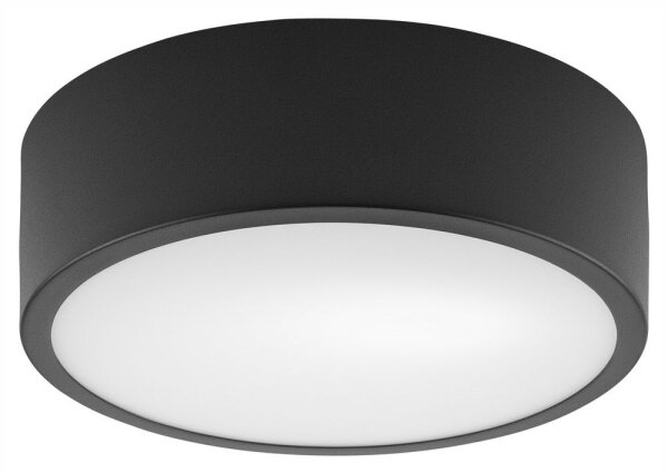 Plafoniera DANTE 1xE27/60W/230V diametro 26 cm nero