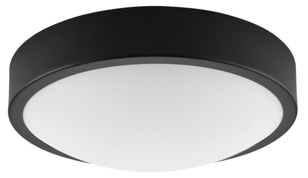 Plafoniera JONAS 1xE27/60W/230V diametro 26 cm nero