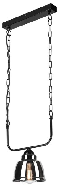 Lampadario a sospensione con catena MARIO 1xE27/60W/230V cromo