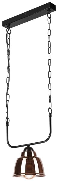 Lampadario a sospensione con catena MARIO 1xE27/60W/230V ottone