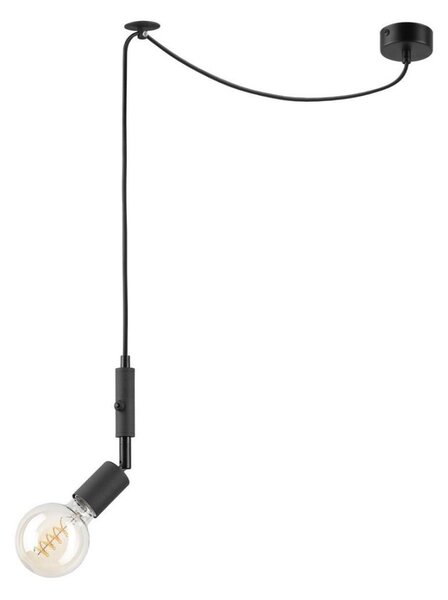 Lampadario a sospensione con filo INA 1xE27/42W/230V nero