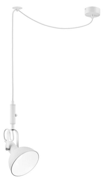 Lampadario a sospensione con filo IRMA 1xE14/28W/230V bianco