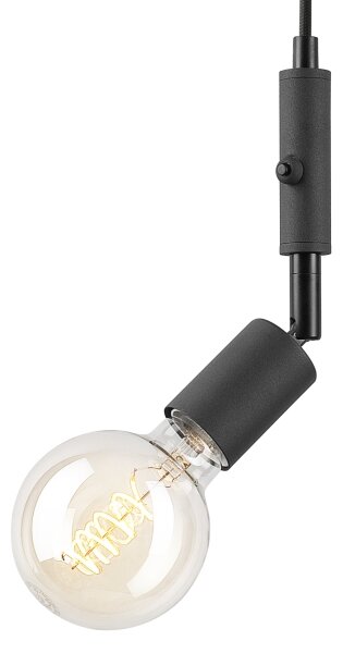 Lampadario a sospensione con filo INA 1xE27/42W/230V nero