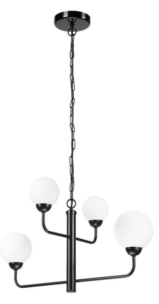 Lampadario a sospensione con catena OSCAR 4xG9/5W/230V nero