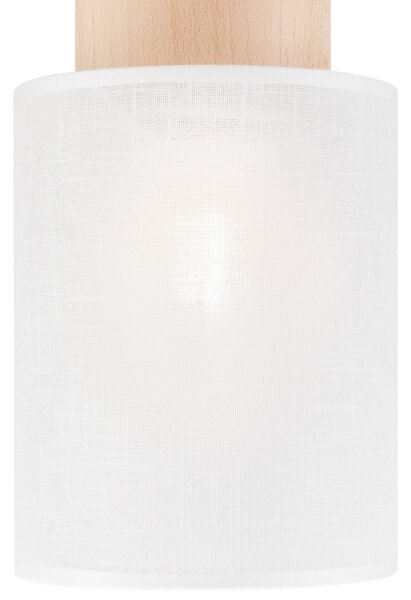 Plafoniera ARI 1xE27/60W/230V d. 16 cm bianco