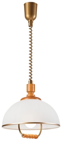 Lampadario a scomparsa RAMONA 1xE27/60W/230V beige/marrone
