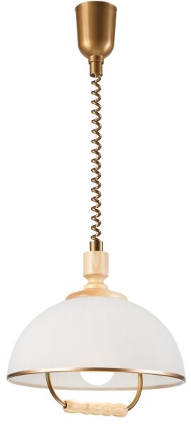 Lampadario regolabile RAMONA 1xE27/60W/230V beige/marrone chiaro