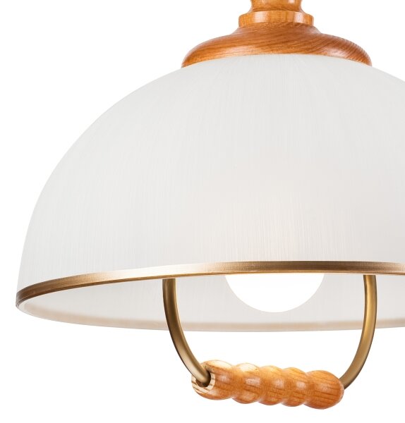 Lampadario a scomparsa RAMONA 1xE27/60W/230V beige/marrone