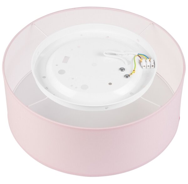 Plafoniera SIRJA PASTEL 1xE27/60W/230V diametro 35 cm rosa