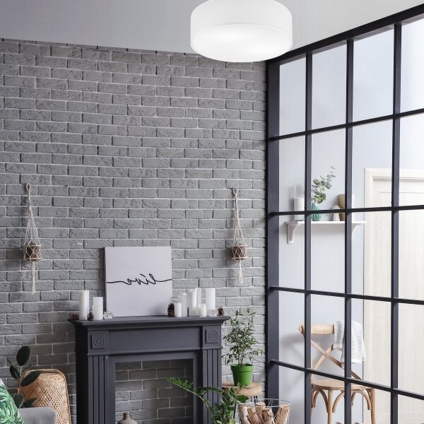 Plafoniera SIRJA DOUBLE 4xE27/15W/230V diametro 45 cm bianco