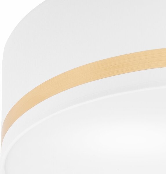 Plafoniera SIRJA STRIPE 4xE27/15W/230V diametro 45 cm bianco